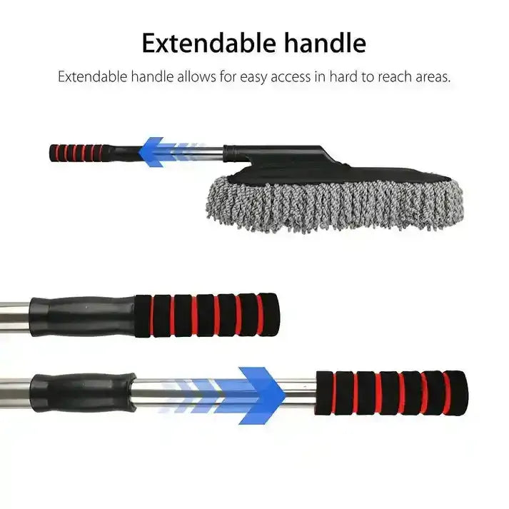 Extendable Microfiber Car Duster| Scratch-Free Cleaning