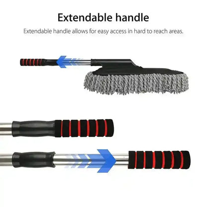 Extendable Microfiber Car Duster| Scratch-Free Cleaning